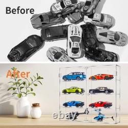 1 24 Diecast Car Display Case Clear Acrylic Showcase & Storage Organizer Wa