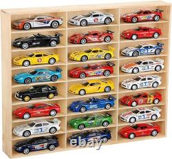 1/24 Scale Diecast Display Case Wooden 29x24Inch for 124 Diecast Toy Model Cars