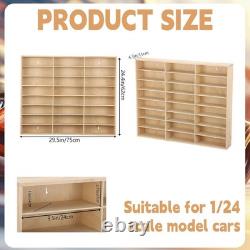 1/24 Scale Diecast Display Case Wooden 29x24Inch for 124 Diecast Toy Model Cars