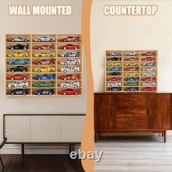 1/24 Scale Diecast Display Case Wooden 29x24Inch for 124 Diecast Toy Model Cars