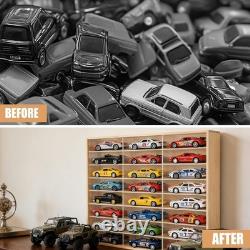 1/24 Scale Diecast Display Case Wooden 29x24Inch for 124 Diecast Toy Model Cars