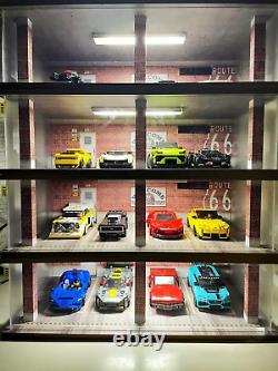 1/24 Scale Model Car Display Case with Light, 1 24 Diecast Cars Storage Cases