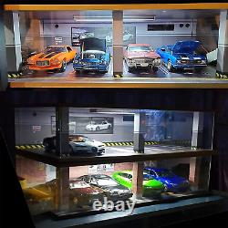 1/24 Scale Model Car Display Case with Light, 1 24 Diecast Cars Storage Cases I