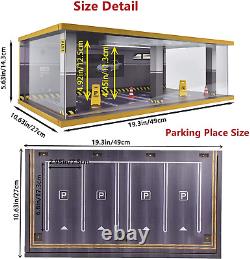 1/24 Scale Model Car Display Case with Light, 1 24 Diecast Cars Storage Cases I
