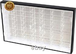 1/64 Diecast Hot Toy Car Display Case 56 Slot Wall Mount Storage Cabinet Rack