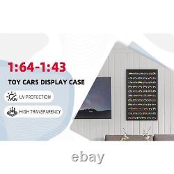 1/64 Scale Toy Cars Diecast Display Case Storage Cabinet Shelf Wall Mount Rack