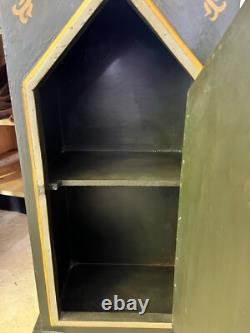 1-vintage East Sussex Golf Society Storage Display Case Cabinet 38x 14.5x 10