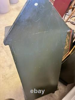 1-vintage East Sussex Golf Society Storage Display Case Cabinet 38x 14.5x 10