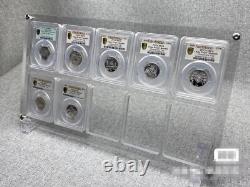 10 Grids Crystal Acrylic Display Frame Show Case Storage Box For NGC/PCGS Holder