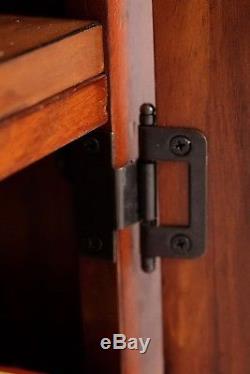 10 Gun Rifle Storage Cabinet Wood Locking Display Case Shotgun Safe 3 Shelves