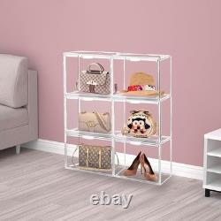 10Pack Purse Organizer for Closet Clear Acrylic Display Case Handbag Storage