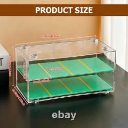 10Pcs/Set Acrylic Display Case 1/64 Scale Toy Car Desktop Storage Box Showcase