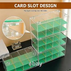 10Pcs/Set Acrylic Display Case 1/64 Scale Toy Car Desktop Storage Box Showcase