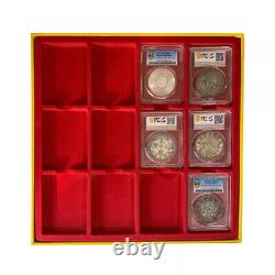 10X Cardboard Display Storage Box Case for 12Certified PCGS NGC Coin Slab Holder