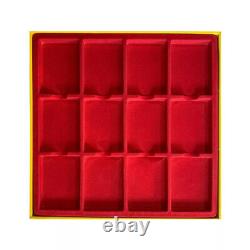 10X Cardboard Display Storage Box Case for 12Certified PCGS NGC Coin Slab Holder