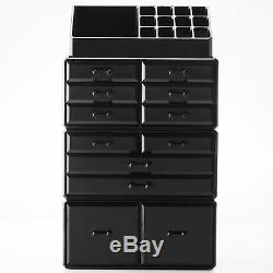 12-Drawers Makeup Cosmetic Jewelry Organizer Display Boxes Case Large Storage