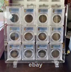 12 Grid Acrylic Display Frame Show Case Storage Box For NGC/PCGS/ICG Coin Holder