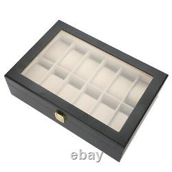 12 Grids Watch Display Box Wrist Watch Display Storage Case Gift Box