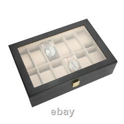 12 Grids Watch Display Box Wrist Watch Display Storage Case Gift Box