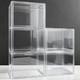 12 Pack X-Large Acrylic Purse Storage Display Case 14.1X8.9X10.6'', Size 15 Clear