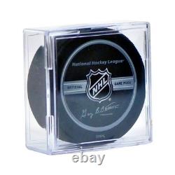 (144) NHL Hockey Puck Square Clear Cube Stackable Display Case Storage Holders