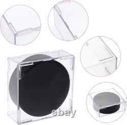 (144) NHL Hockey Puck Square Clear Cube Stackable Display Case Storage Holders