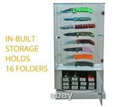 16 Piece Acrylic Knife Display Rotating Case Display Tower