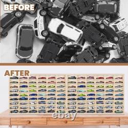 164 Model Car Wooden Display Case, 108 Grids, Storage Display Shelf, for 1/64 S