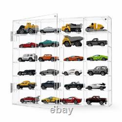 164 Scale Car Display Case Acrylic Showcase Storage Organizer 2 Pack Dustproof