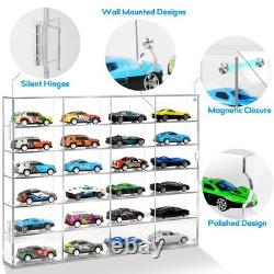 164 Scale Car Display Case Acrylic Showcase Storage Organizer 2 Pack Dustproof