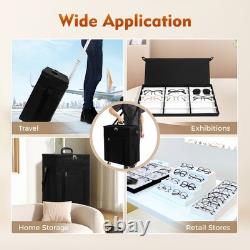 180 Pair Eyeglasses Storage Trolley Optical Frame Bag Box Organizer Display Case
