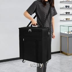 180 Pair Eyeglasses Storage Trolley Optical Frame Bag Box Organizer Display Case