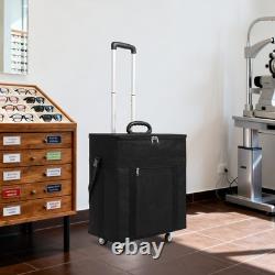 180 Pair Eyeglasses Storage Trolley Optical Frame Bag Box Organizer Display Case