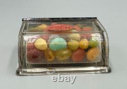 1913 Store Display SHOW CASE Figural Glass CANDY CONTAINER Antique E&A 177