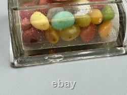 1913 Store Display SHOW CASE Figural Glass CANDY CONTAINER Antique E&A 177