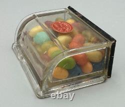 1913 Store Display SHOW CASE Figural Glass CANDY CONTAINER Antique E&A 177