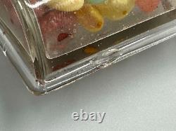 1913 Store Display SHOW CASE Figural Glass CANDY CONTAINER Antique E&A 177