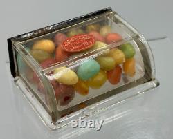 1913 Store Display SHOW CASE Figural Glass CANDY CONTAINER Antique E&A 177