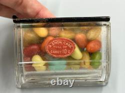 1913 Store Display SHOW CASE Figural Glass CANDY CONTAINER Antique E&A 177