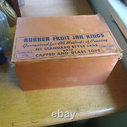 1917 Dated Full Unopened Store Display Case 24 Boxes All Pack Fruit Jar Rubbers