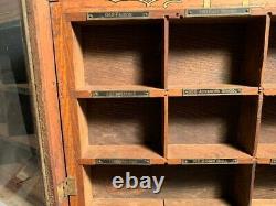 1920 30's Oak Esterbrooks Celebrated Steel Pens Nib Counter Store Display Case