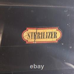 1930 Era Barbershop Antiseptic Sterilizer Storage Cabinet Medical Display Case