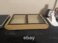 1930S JOHNSTON CANDIES CHOCOLATE GENERAL STORE METAL 5 CENT DISPLAY Case