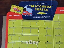 1963 MATCHBOX DEALER STORE DISPLAY CASE SERIES 1-75 CARS 60's ORIGINAL BROOKLYN