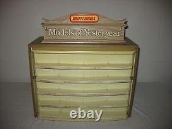 1970s Matchbox Models of Yesteryear Store Display 20 Vehicle Case