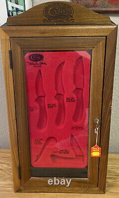 1980s Case XX cutlery store display case wood plexi locking 25x13x8