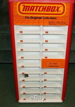 1984 Vintage Matchbox Store Display Case And 44 Cars/boxes