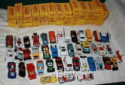 1984 Vintage Matchbox Store Display Case And 44 Cars/boxes