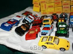 1984 Vintage Matchbox Store Display Case And 44 Cars/boxes