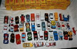 1984 Vintage Matchbox Store Display Case And 44 Cars/boxes